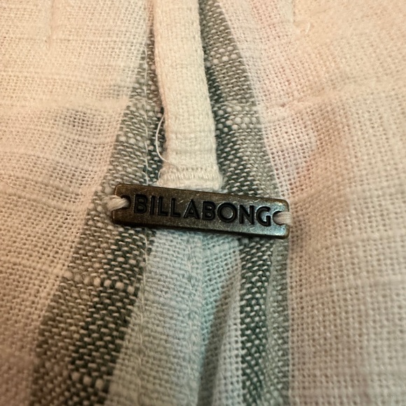 Billabong The Salty Blonde Striped Linen Pants Size 28 - Picture 3 of 5